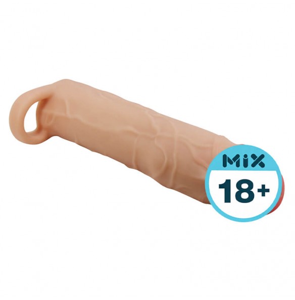 PRETTY LOVE - Gerd Extended Penis Sleeve (L:19.5cm - D:4cm) PRETTY LOVE - Gerd Extended Penis Sleeve (L:19.5cm - D:4cm)
